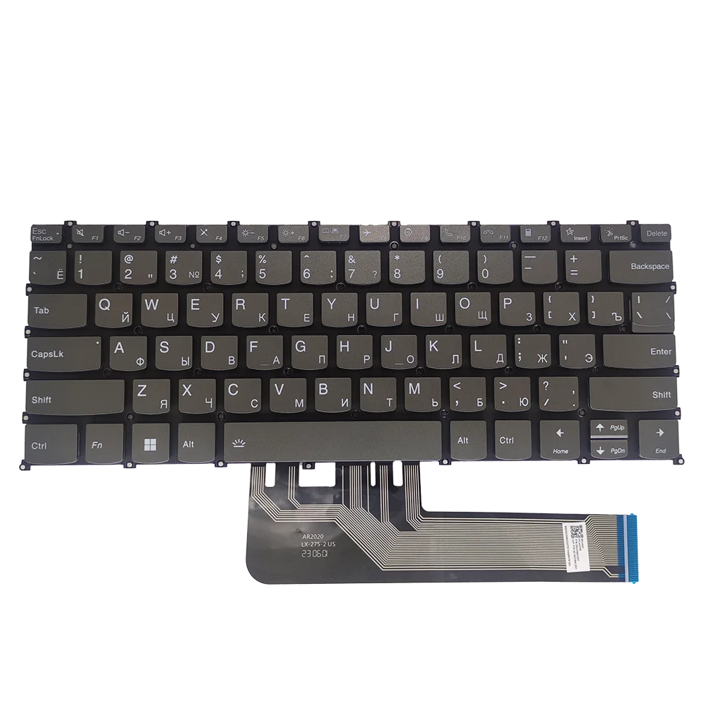 Imagem -06 - Russo Russo Teclado do Laptop com Luz de Fundo para Lenovo Ideapad 514iil05 14alc05 ar 14 Ioga s7 Pro-14itl5 Pro-14ai5 14ai5 7-14are05