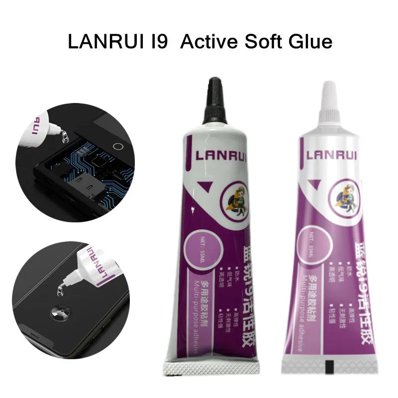 LANRUI I9 55ml Active Glue for Mobile Phone Notebook LCD Screen Frame Back Cover Debonding Repair Waterproof Sealant Adhesive