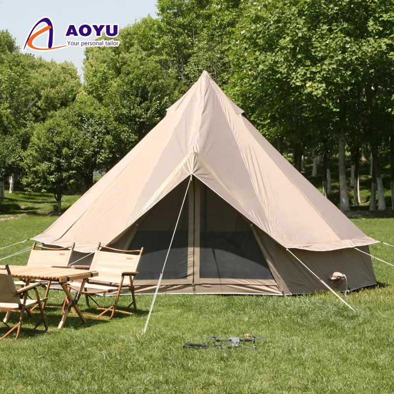 

Extra Large Camping Yurt 3 4 5 6m Outdoor 6 Person Heavy Duty Gig Luxury Bell Tent Glamping Hotel