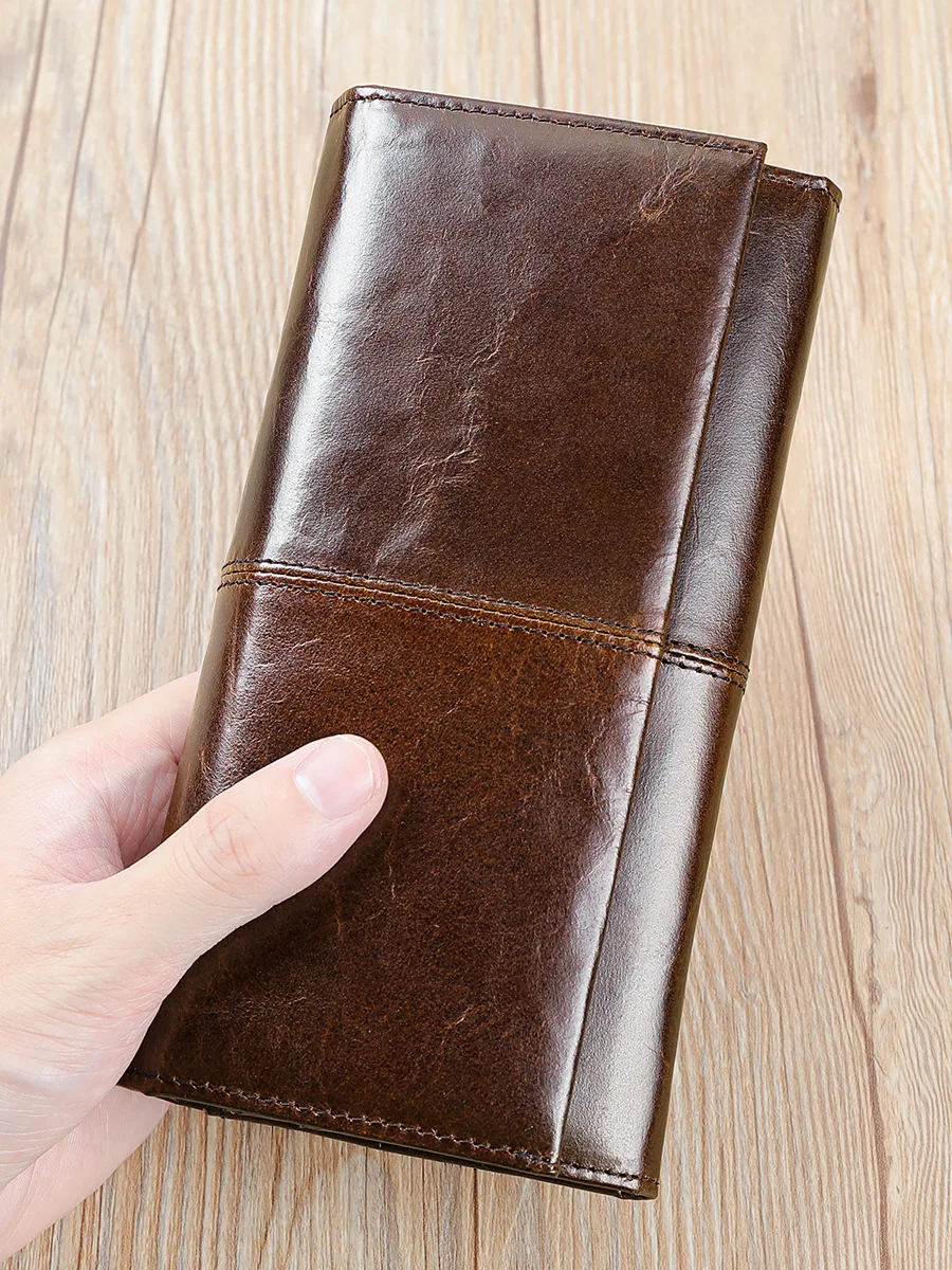 

Long Women's Wallet with Multiple Card Slots and Coin Pocket, Made with Top Grain Leather, a Classy and Functional Accessory