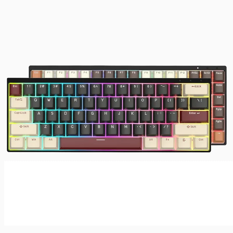 Latenpow Looting68 Keyboard sakelar magnetik, longgar 68 65% NKRO pemicu cepat RGB PBT Keycap MCU Hall looting60