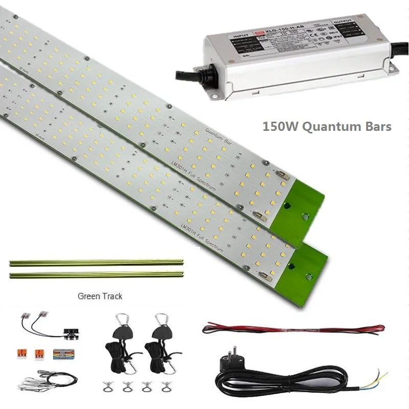 150W 240w full spectrum Quantum Bars LM301H LED Board 560MM Grow Strip Light Meanwell driver complete kit for small grow tent