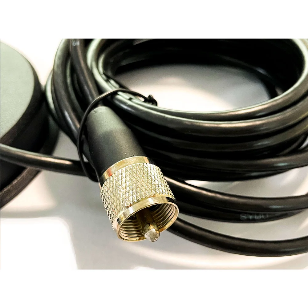 120MM UHF SO239 Mount Magnet Base With PL259 Plug Cable For Mobile Radio