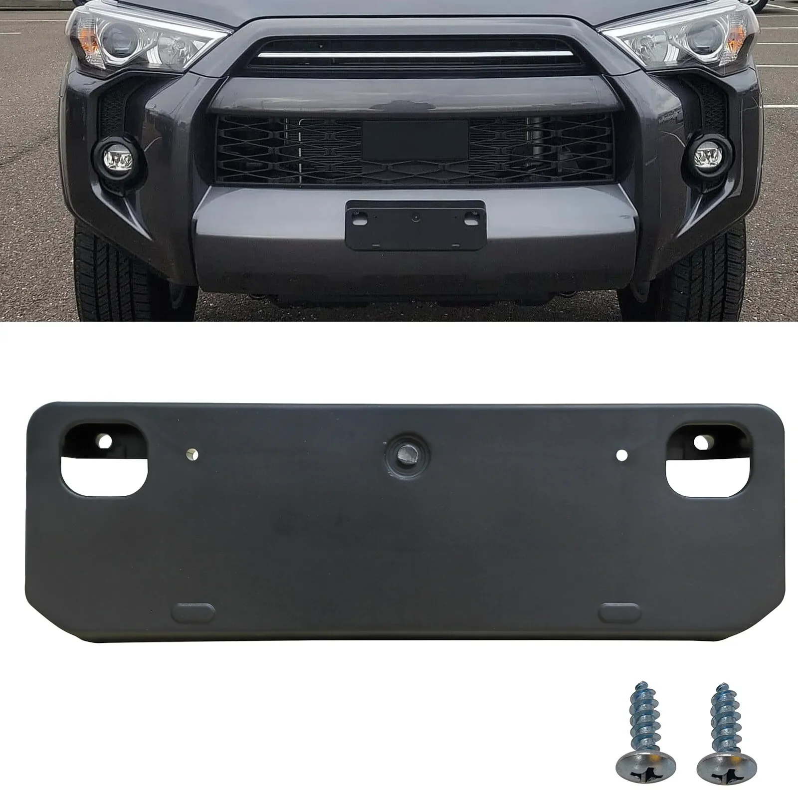 For Toyota 4Runner 2014-2023 Front Bumper License Plate Mount Bracket Holder