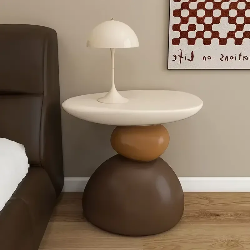Modern Luxury Side Table for Living Room Creative Antique End Table with Shelf Art Sofa Coffee Table Home Furniture Seating