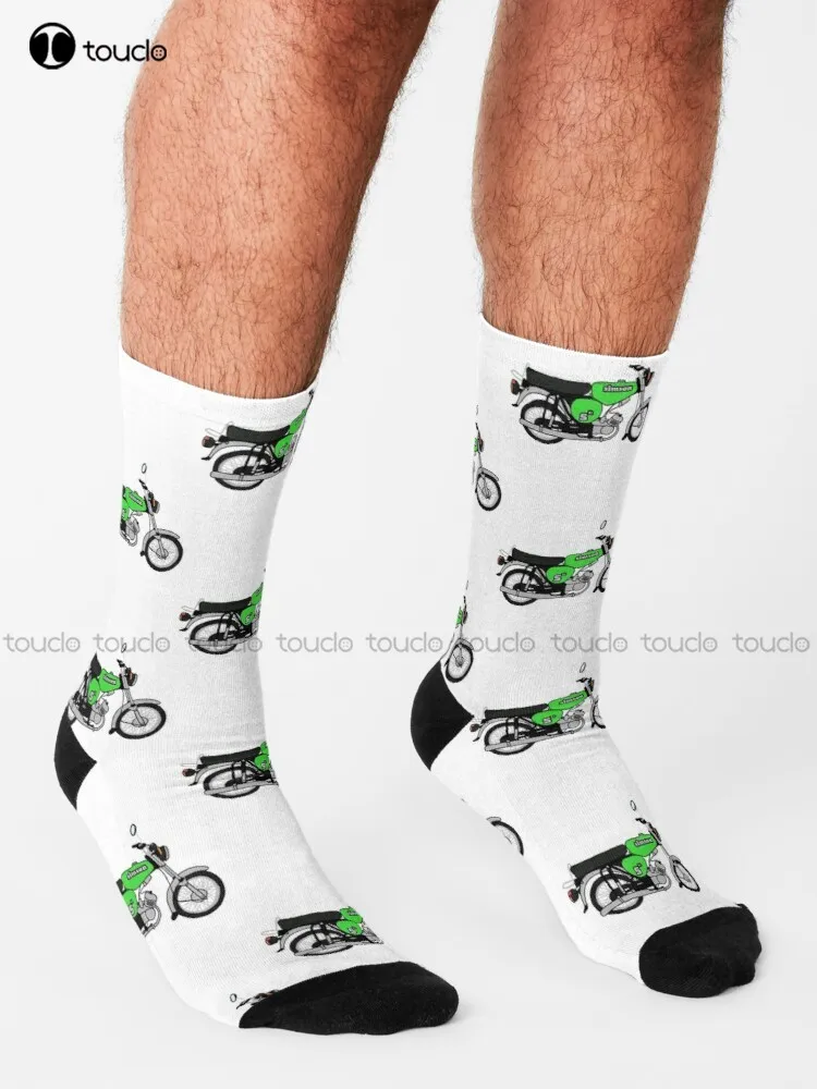 Simson Motor Socks Long Socks Fashion Creative Leisure Funny Art Abstract Oil Painting Socks Creative Funny Socks New Popular image 2
