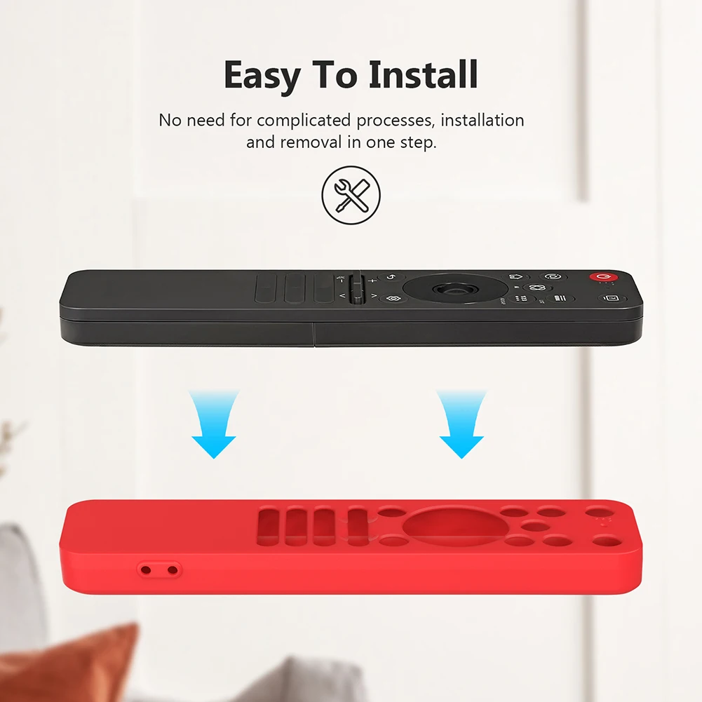 

Protective Case Lightweight Shockproof TV Remote Control Cover Silicone Case Compatible with 2025 LG OLED Smart TV