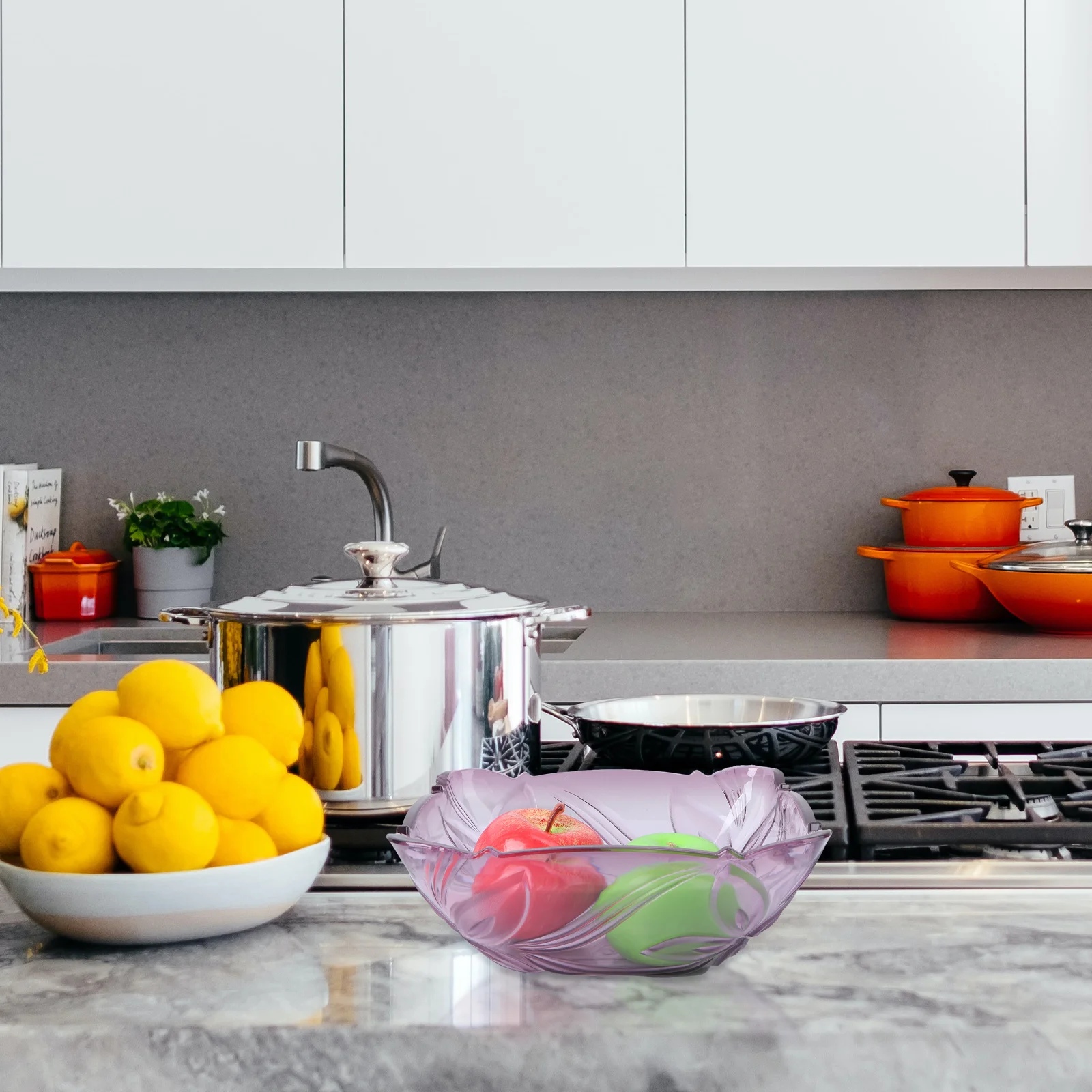 

1Pcs Exquisite Household Snack Tray Waterproof Scratch Resistant Fruit Dish for Modern Kitchen Decor Fruit Dish