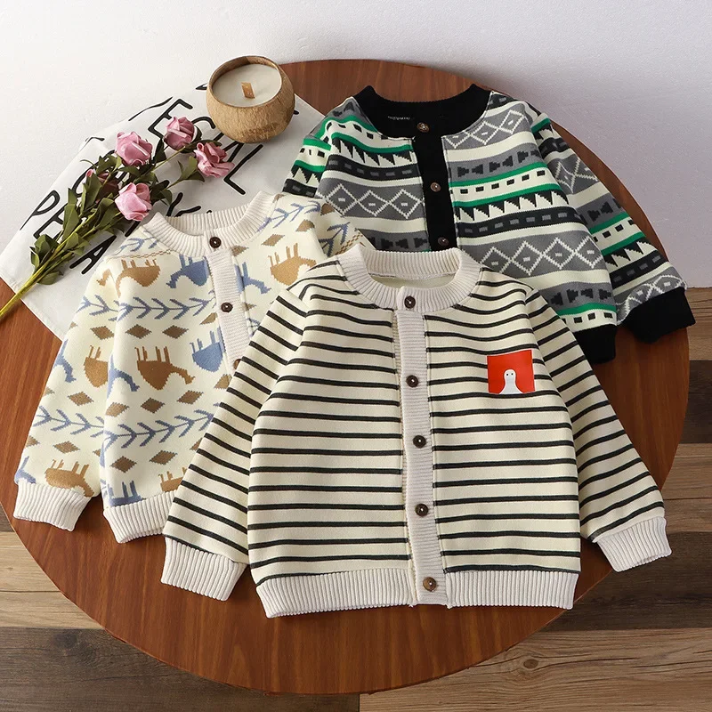 Children's Coats Children's Cardigan Jacket Boys Girls Warm Outside To Wear Cashmere and Thick Coats Winter Jacket for Girls