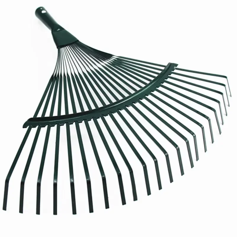 22 Tooth Wooden Handle Grass Rake 40cm Width High Carbon Steel Wire Garden Tool Direct Manufacturer BD-22 Model