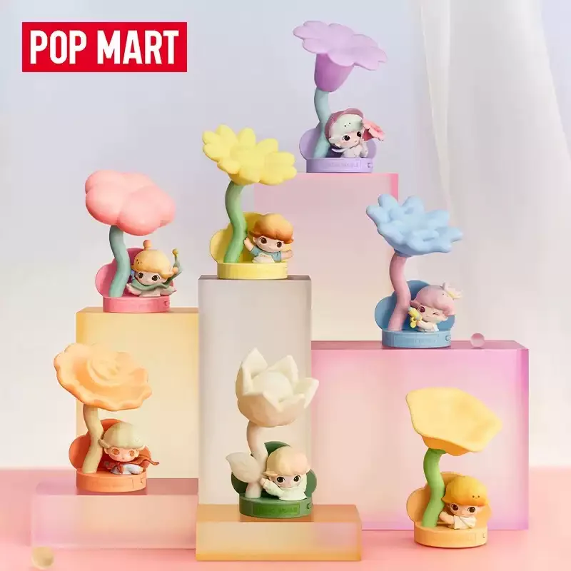 

POP MART Dimoo Moments In Bloom Series: Ночник с датчиком движения, Загадочная коробка, Оригинальная коллекционная фигурка-сюрприз, Игрушка-украшение для сумки