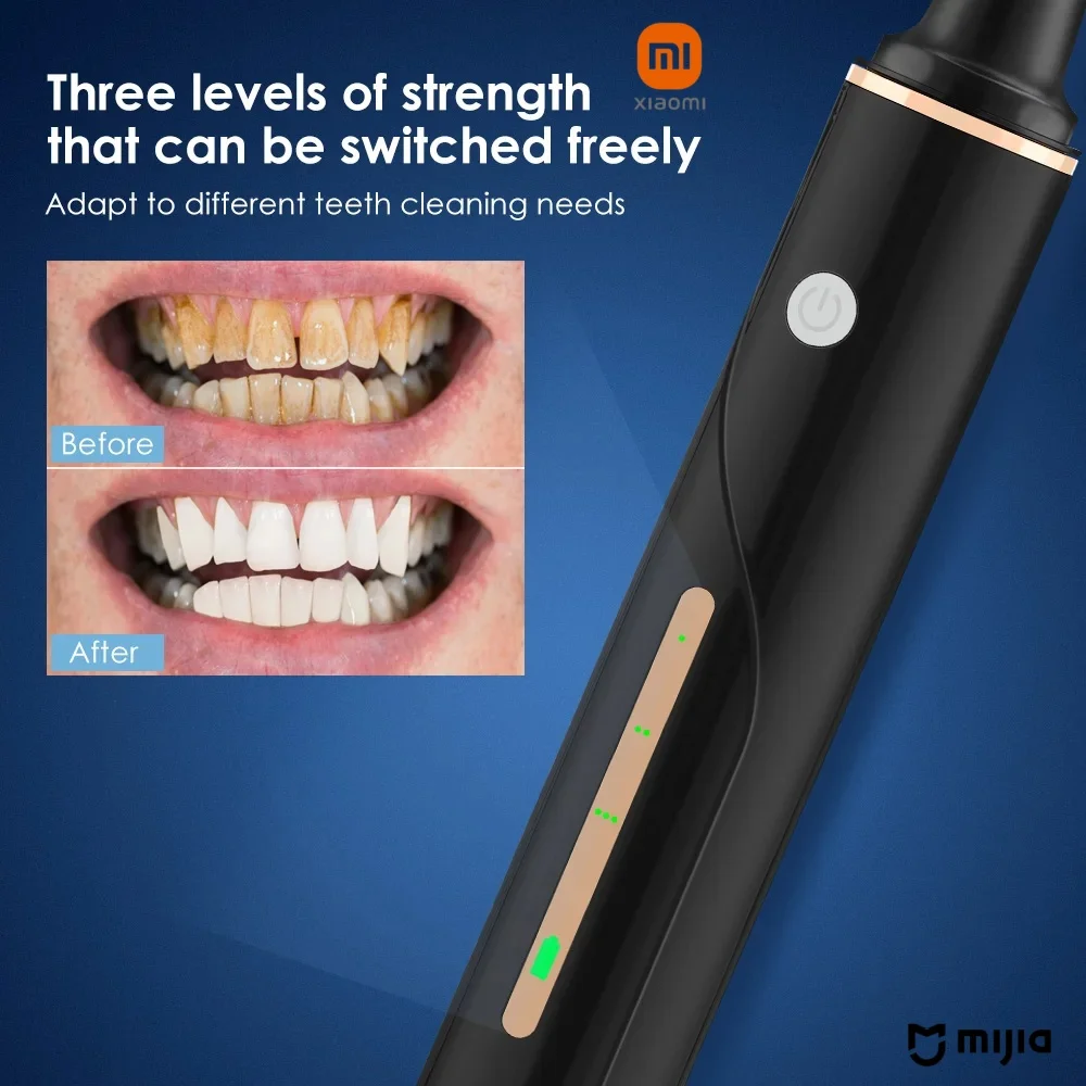 Xiaomi Mijia Electric Ultrasonic Dental Cleaner Teeth Whitening Belt HD Camera Dental Calculus Tartar Removal Tool Cleaning