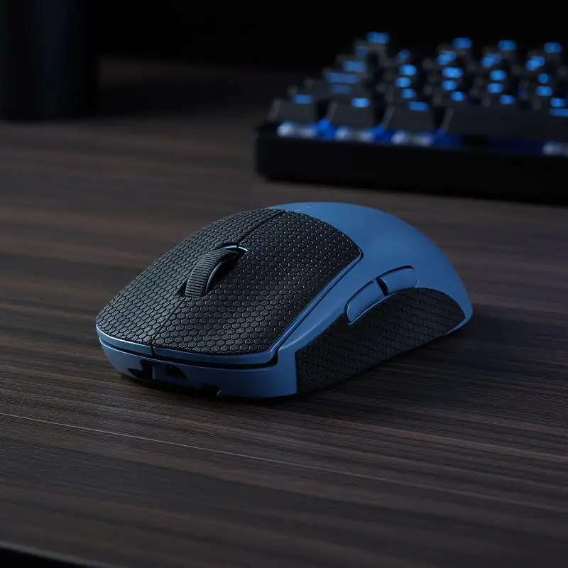 1/3pcs Honeycomb Textured Mouse Anti Slip Grip Tape Sweat Resistant Mouse Sticker Perfect For Gaming Mouse Daily Office Home Use