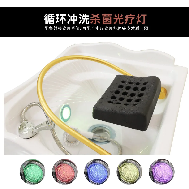 Removable shampoo basin, beauty salon, barber shop, hair salon, special water circulation fumigation head treatment basin, facto