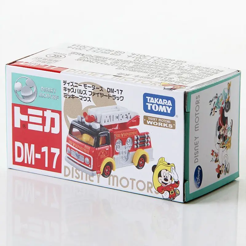 TAKARA TOMY Tomica DISNEY moteurs DM-17 Mickey échelle aérienne camion de pompier alliage jouet véhicule à moteur moulé sous pression modèle en métal