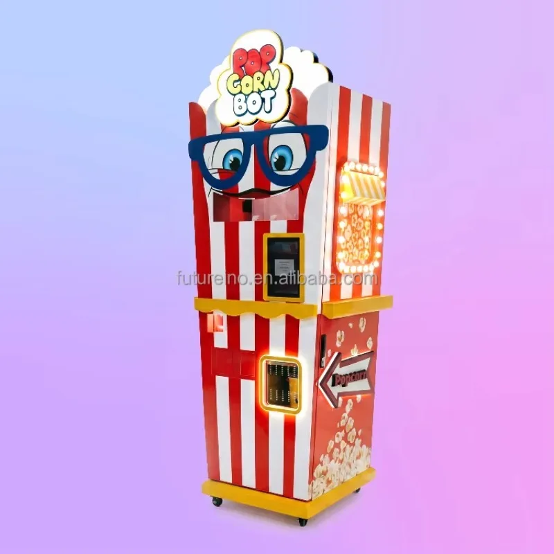 Automatic Electric Popcorn Vending Machine, SDK Touchscreen, Remote Monitoring, Cloud Integration, Snack Dispenser
