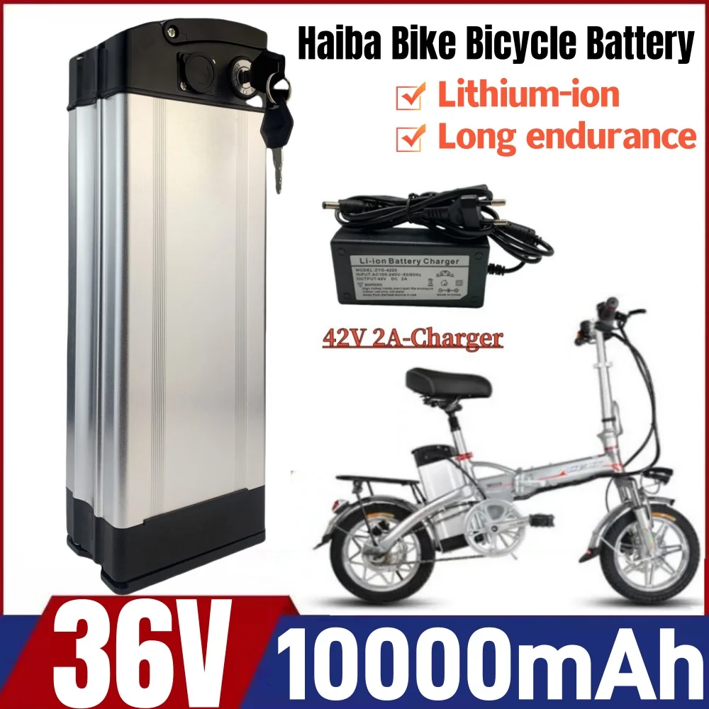 

Haiba 36V 10Ah 18650 rechargeable/lithium-ion battery pack, 1000W, high-power For Haiba electric bicycle Battery Portable handhe