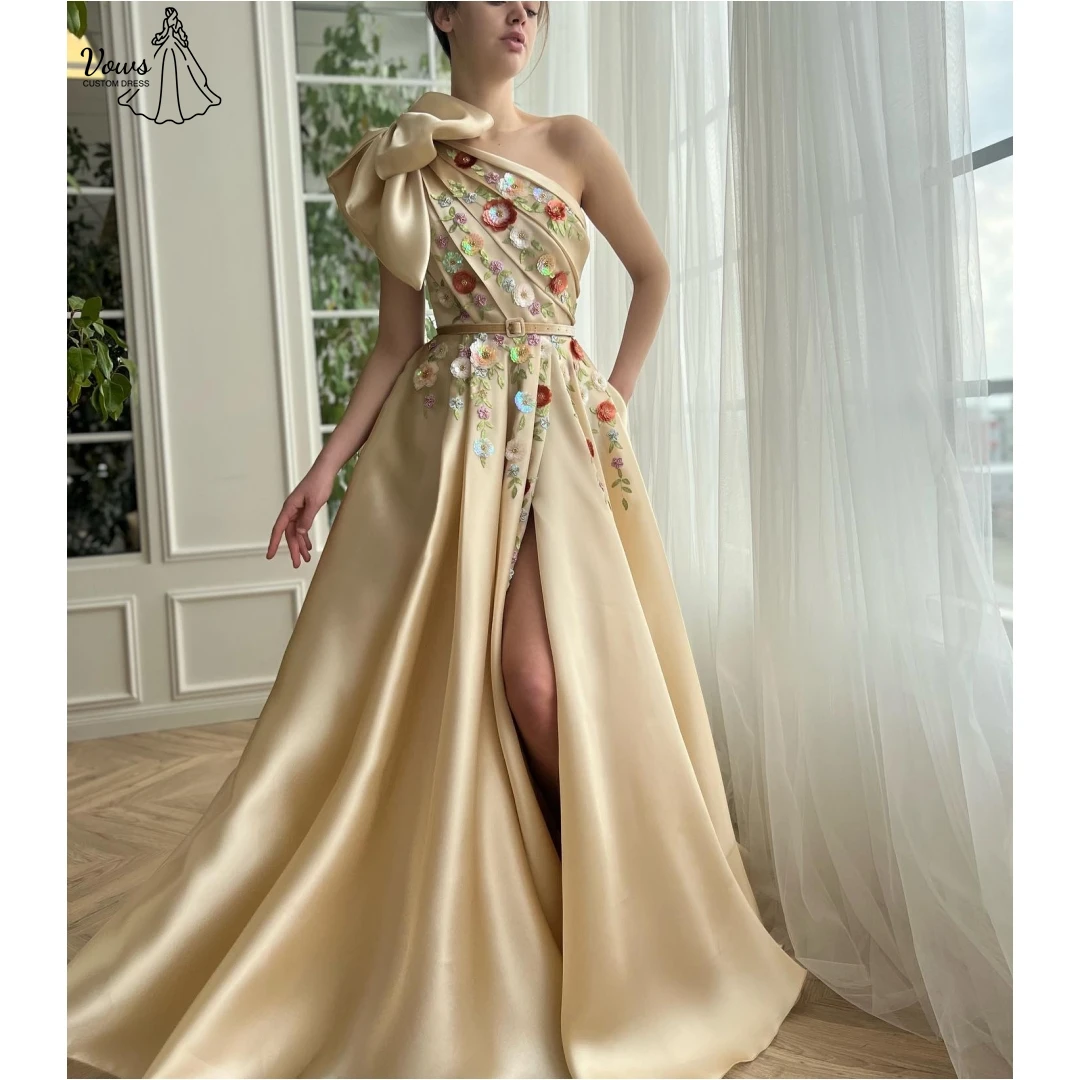 

Vows Evening Luxury Dress 2025 Custom Made 3S Flowers Special Occasion Dresses for Special Occasions Line A Elegant Festa Dress