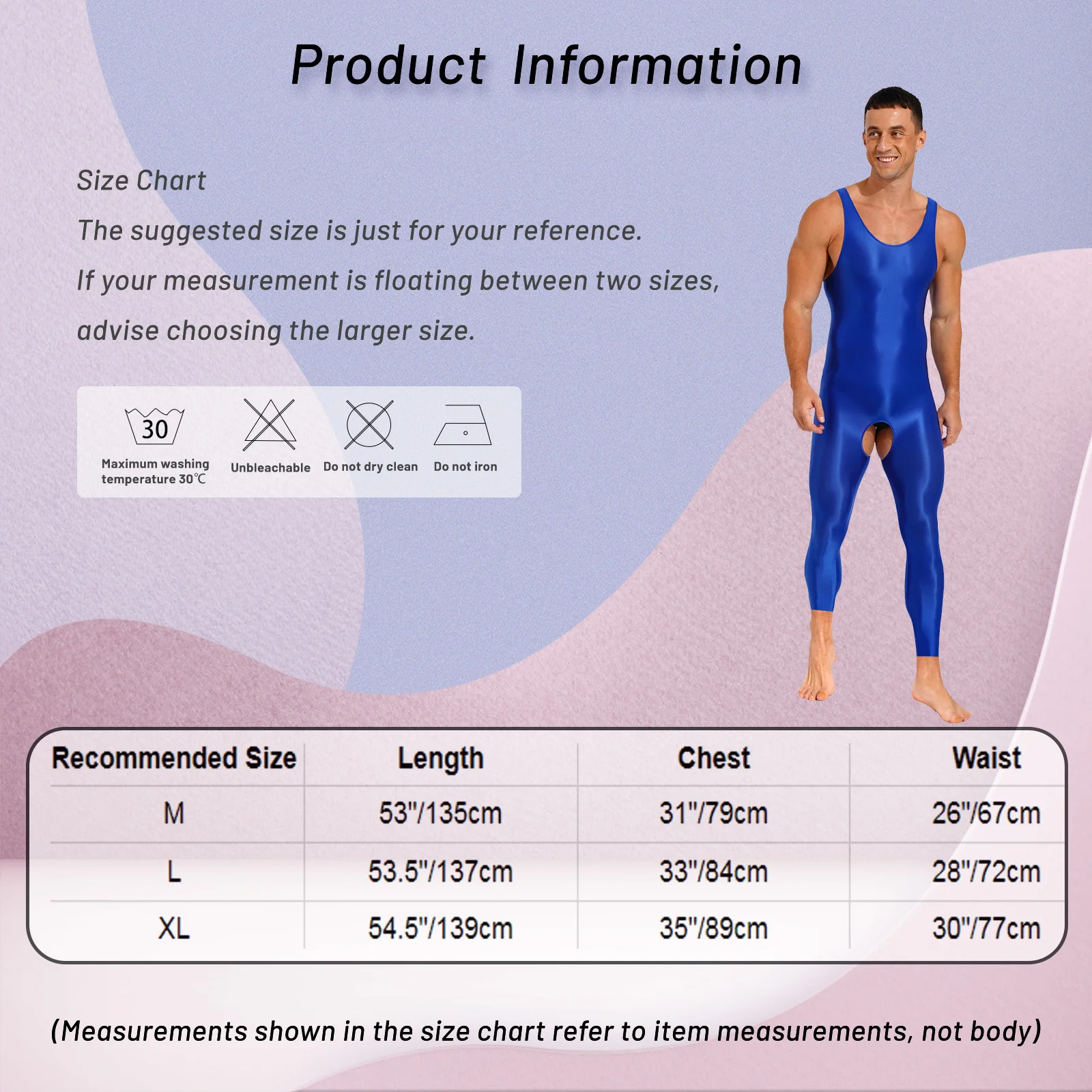 Mens Lingerie One Piece Glossy Open Crotch Tights Close-fitting Jumpsuits Solid Color Stretchy U Neck Sleeveless Bodysuit