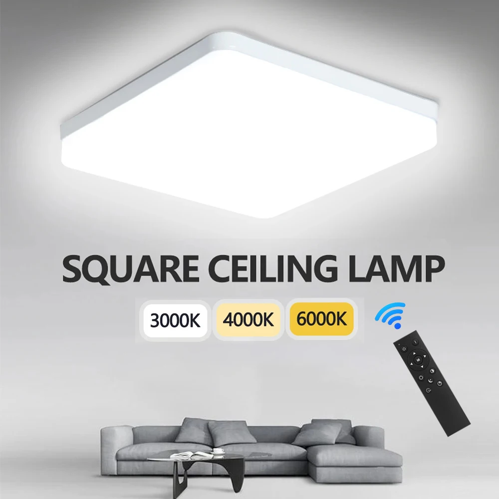 LED Ceiling Lamps Modern Ceil Light 20W 30W 50W Led 220V Ceiling Lights Square Living Room Bedroom Indoor Kitchen Lighting Lamp