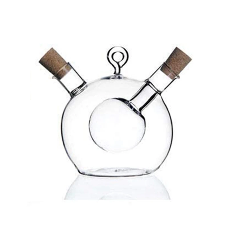 Olive Oil and Vinegar Dispenser 2 in Glass Bottle Oil and Vinegar Bottle with Cork Stopper-A09G