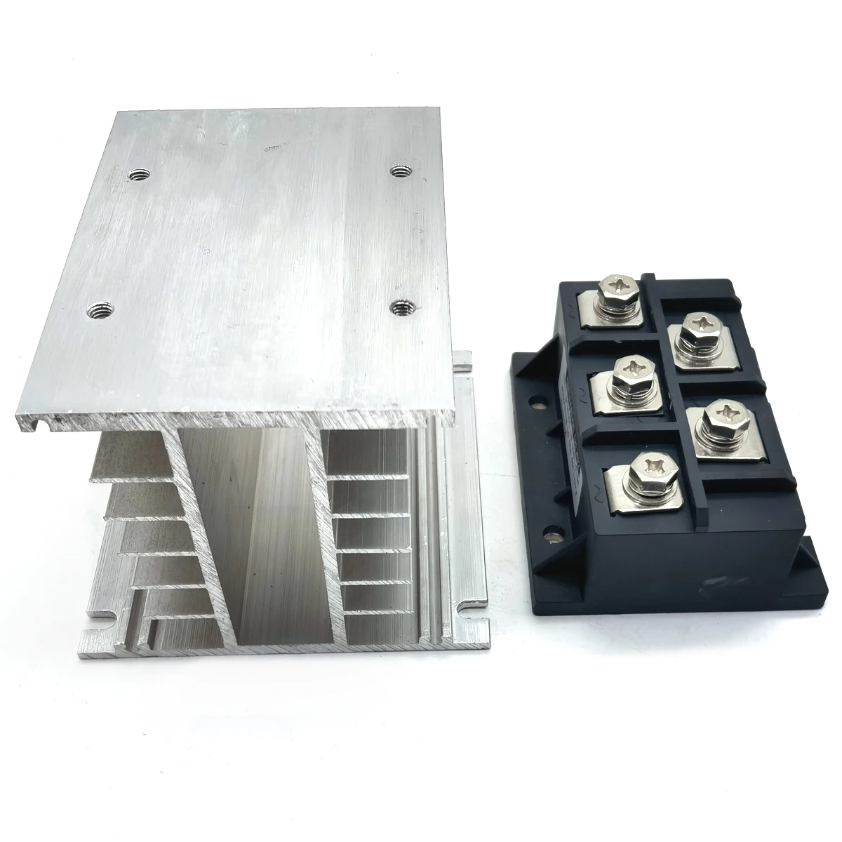 1pieces MDS200A 3-Phase Diode Bridge Rectifier 200A1600V Three Phase Bridge Rectifier with Heat Sink H110 Aluminum Radiator