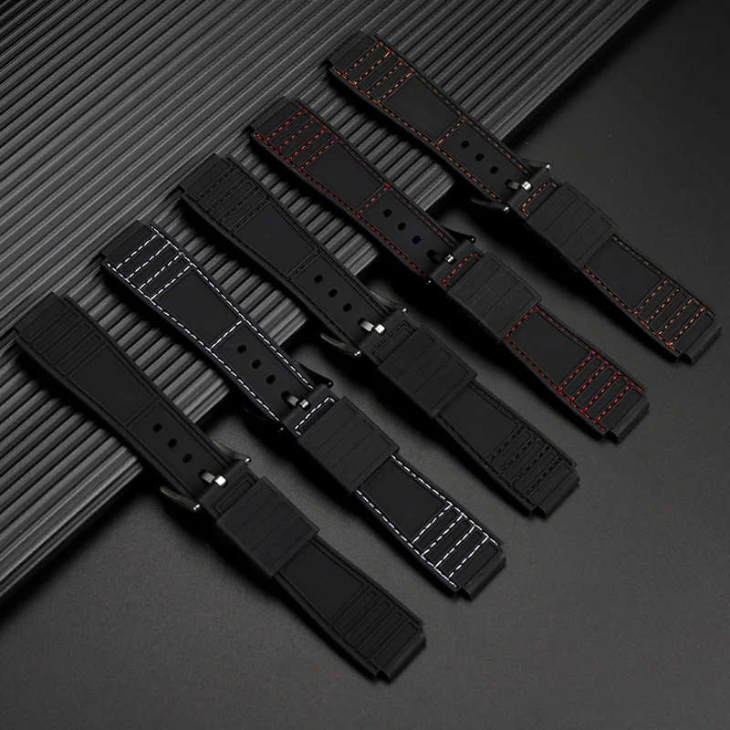 Passend für Casio AE-1200/1300 W218H/SGW-300/400/MRW-200/A158/A159/A168-Serie, modifiziertes wasserdichtes Silikonarmband, 18 mm