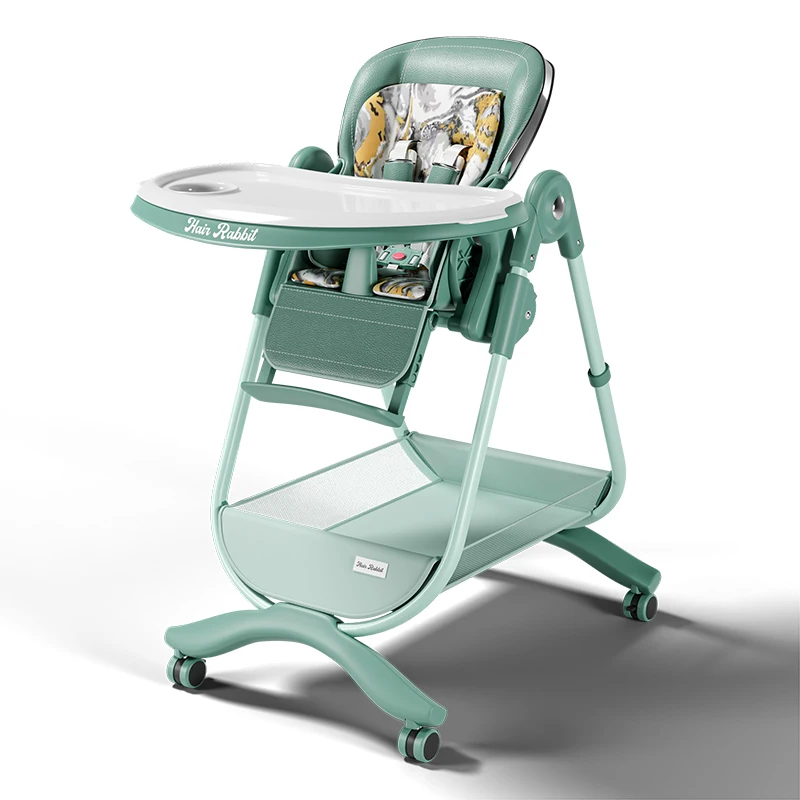 Ultra Compact Baby High Chair, Feeding Chair for Toddlers, Luxury High Chair