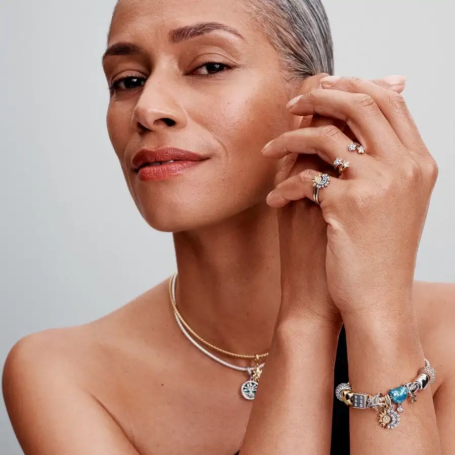 الأصلي سحر 925 الفضة الشمس والقمر سحر الخرز يناسب 3 مللي متر الأصلي سوار ل قلادة النساء Diy بها بنفسك مجوهرات هدايا Hot البيع