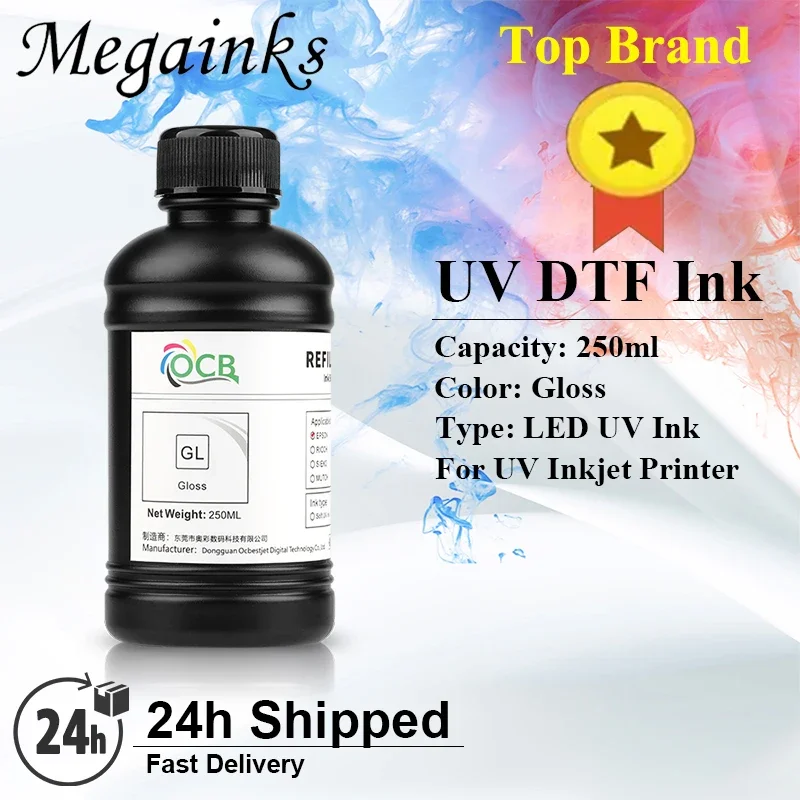 Imagem -04 - Led uv Dtf Tinta para Epson Impressora Jato de Tinta Tintas de Transferência Direta Xp600 Tx800 L800 L805 L1800 1390 Dx5 Dx7 Dx10 250ml 5