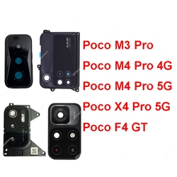 For Xiaomi Pocophone Poco M3 M4 X4 F4 Pro GT 4G 5G Rear Camera Glass Lens Cover Back Camera Glass Lens With Sticker Tape Parts