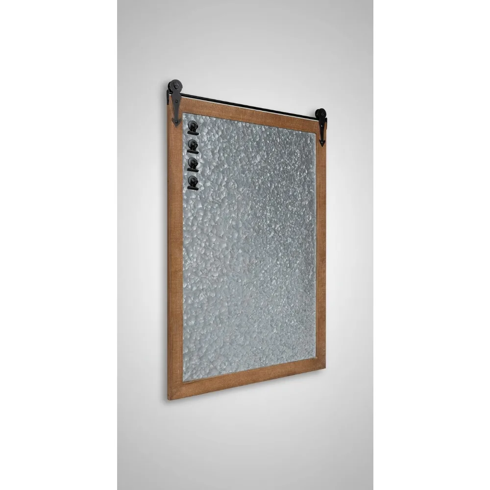 لوحة مذكرة مغناطيسية حديثة للمزرعة، إطار خشبي بني ريفي لتنظيم المكاتب المنزلية