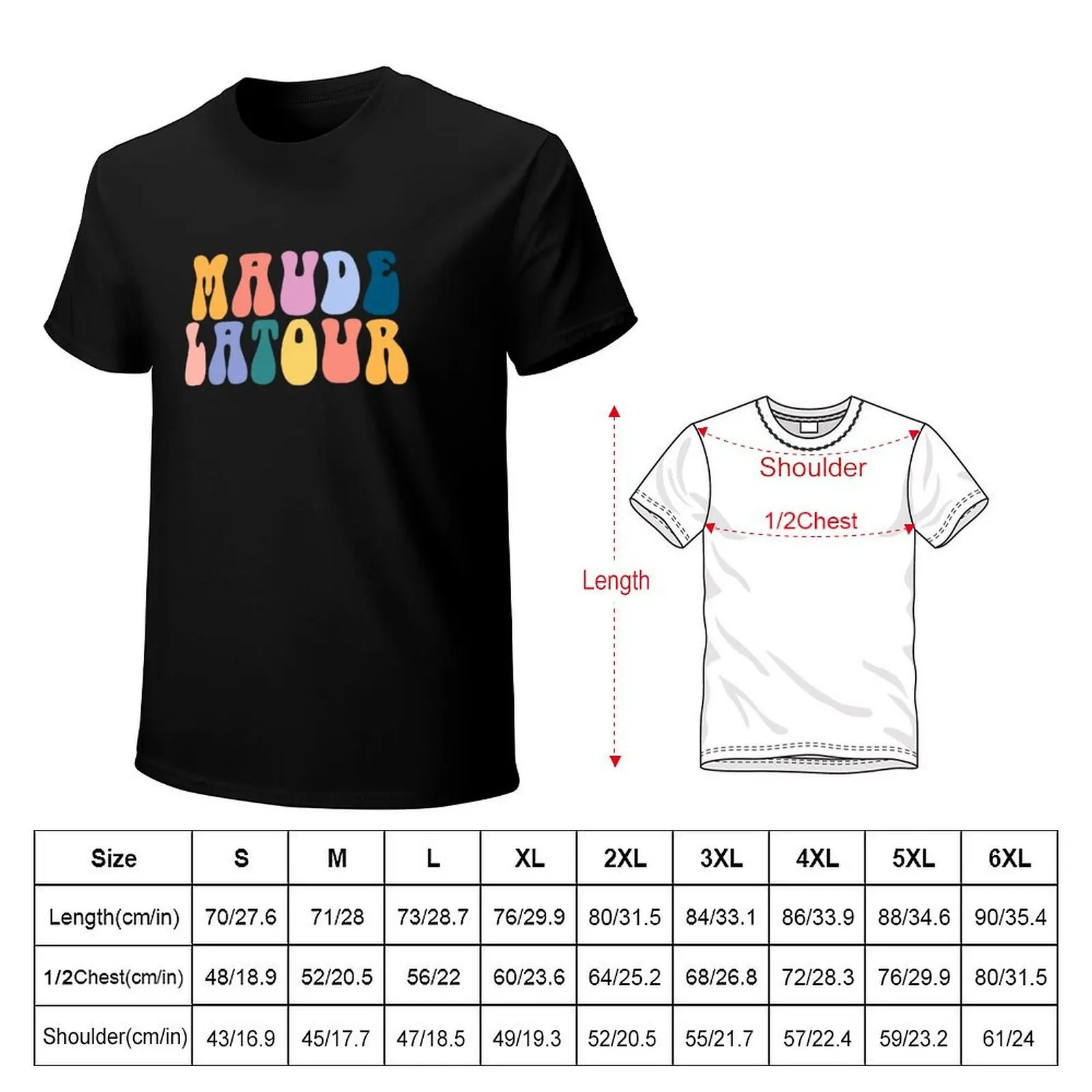 Maude Latour Vibes T-Shirt Simple Line Art Print Tee