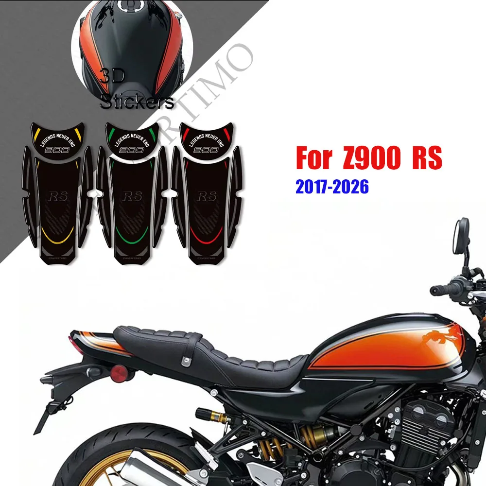 For Kawasaki Z900RS Z900 RS Cafe SE ABS 2017-2026 Fairing Decor Accessory  Motorcycle Fuel Tank Knee Protection Decals Stickers