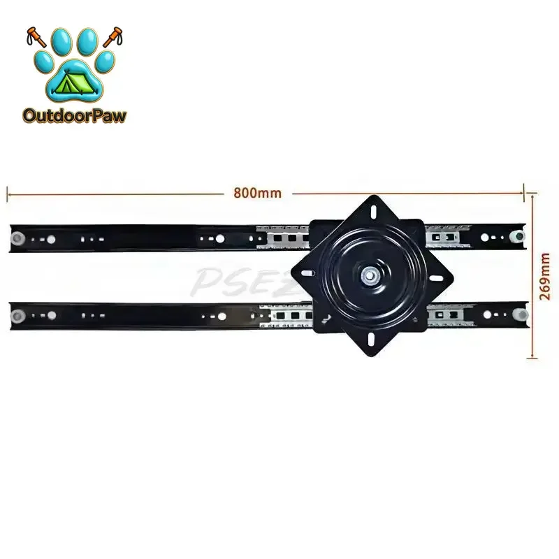 Adjustable Bar Counter Dining Table Guide Rail Rotating Dining Table Guide Rail Pull-out Track Guide Rail Hardware