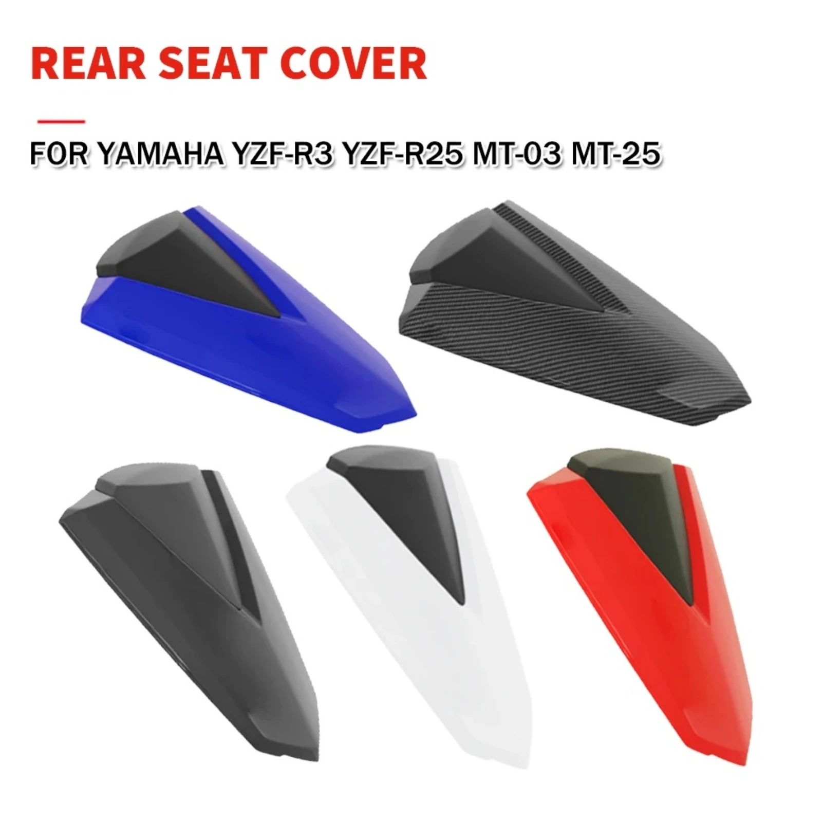 

Motorcycle For YAMAHA YZF-R25 For MT-25 2013-2023 For YZF-R3 2015-2023 For MT-03 2016-2023 Cowl Rear Passenger Solo Seat Cover