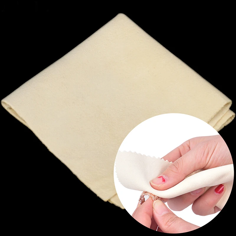 15*15cm Silver Polishing Cloth Cleaner Jewelry Cleaning Cloth Anti-Tarnish Tool