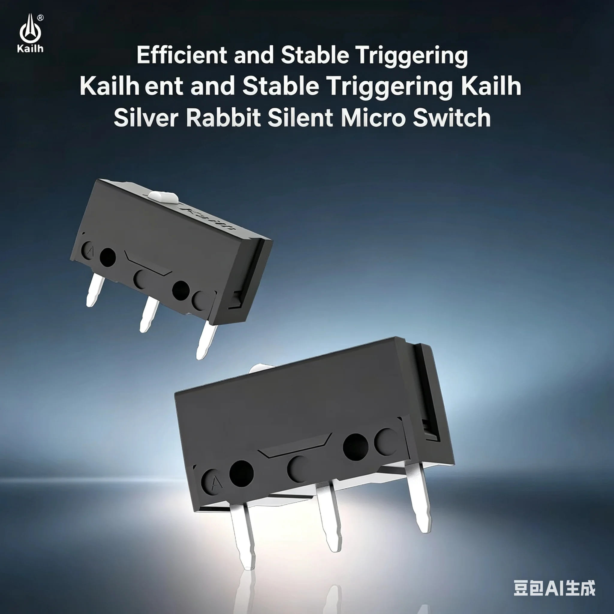 For Kailh Silver Rabbit Logitech Mouse Upgrade Customized Silent Microswitch with a High Life of 50 Million Times.