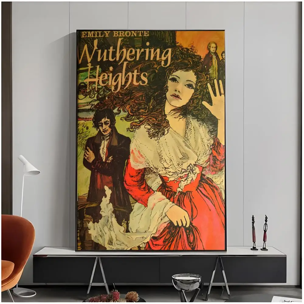 classic novel romance W-Wuthering Heights Poster Living Room Bedroom Decorative Print Unframed Decor