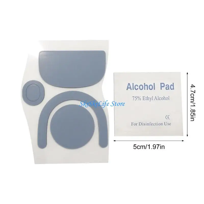 E65E 1SET Round Round Murved Mouse Mouse Mouse Skates Pad for Gprox Superlight 2 #6