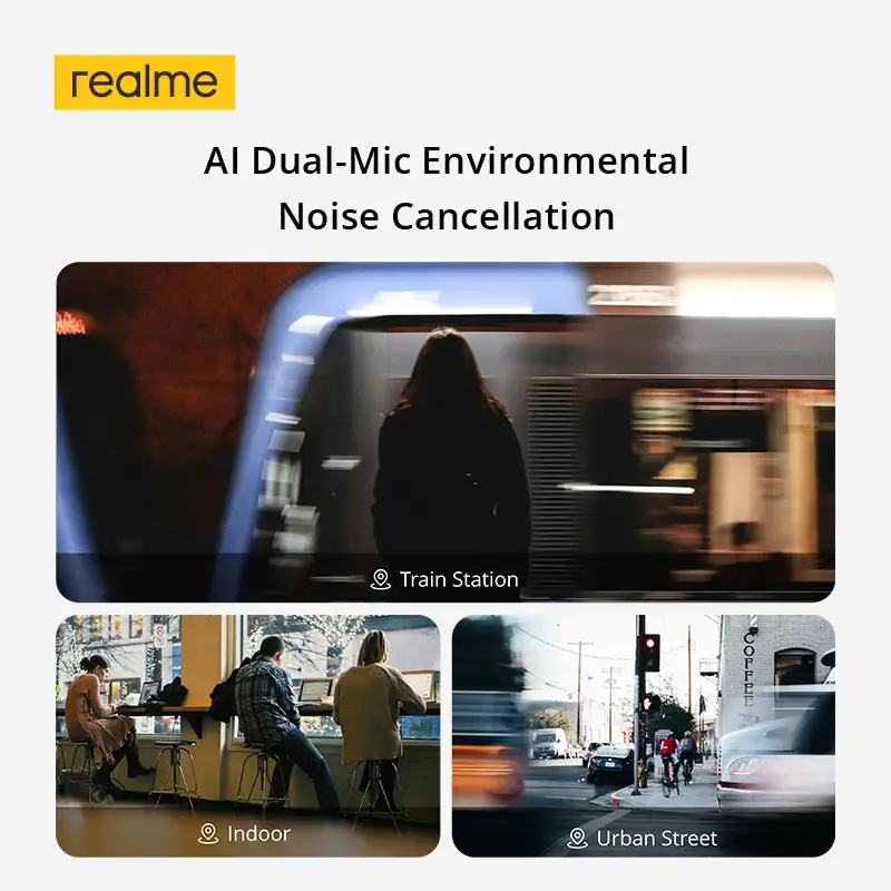 سماعات أذن realme Buds Clip OWS بمشبك أذن، إلغاء ضوضاء المكالمات بتقنية ENC، مترجم ذكي، بطارية تدوم حتى 36 ساعة، مقاومة للماء بمعيار IP55، بلوتوث 5.4 - 4
