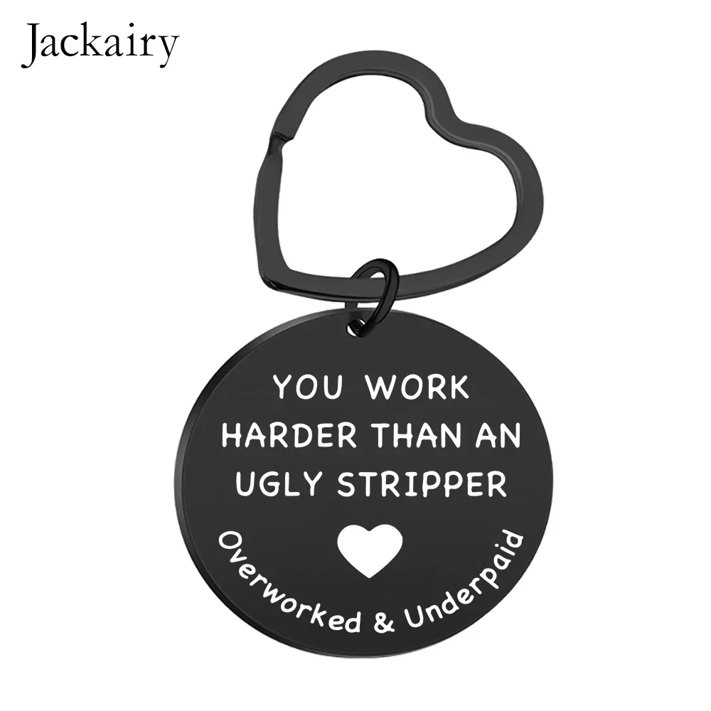 Funny Keychains Gifts for Coworker Employee Office Keyring for Colleagues Friends Going Away Leaving Farewell Appreciation Gift