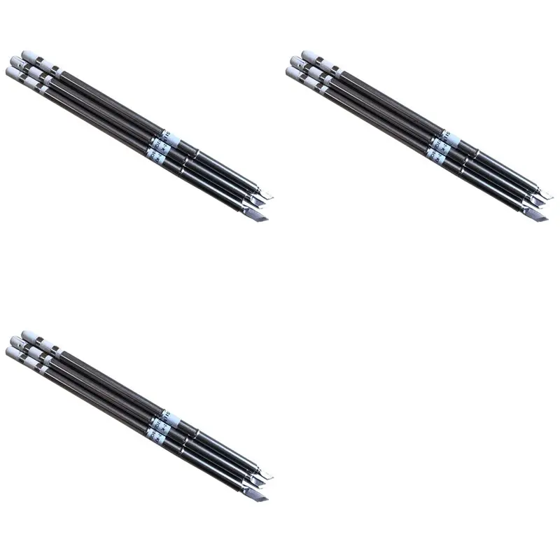 B97A-9Pcs T12 Series Iron Tip T12-K KU KF For HAKKO Solder Iron Tips Soldering Welding Stings