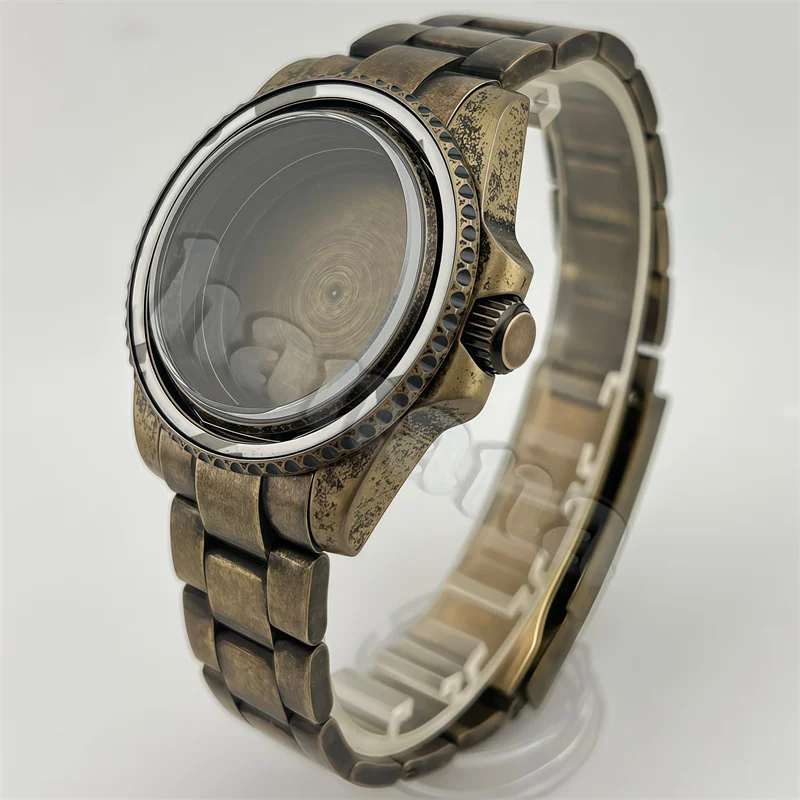 NH35 bronze colored case with sapphire glass is suitable for NH34 NH35A NH36 NH70 PT5000 movement men's diving watch accessories