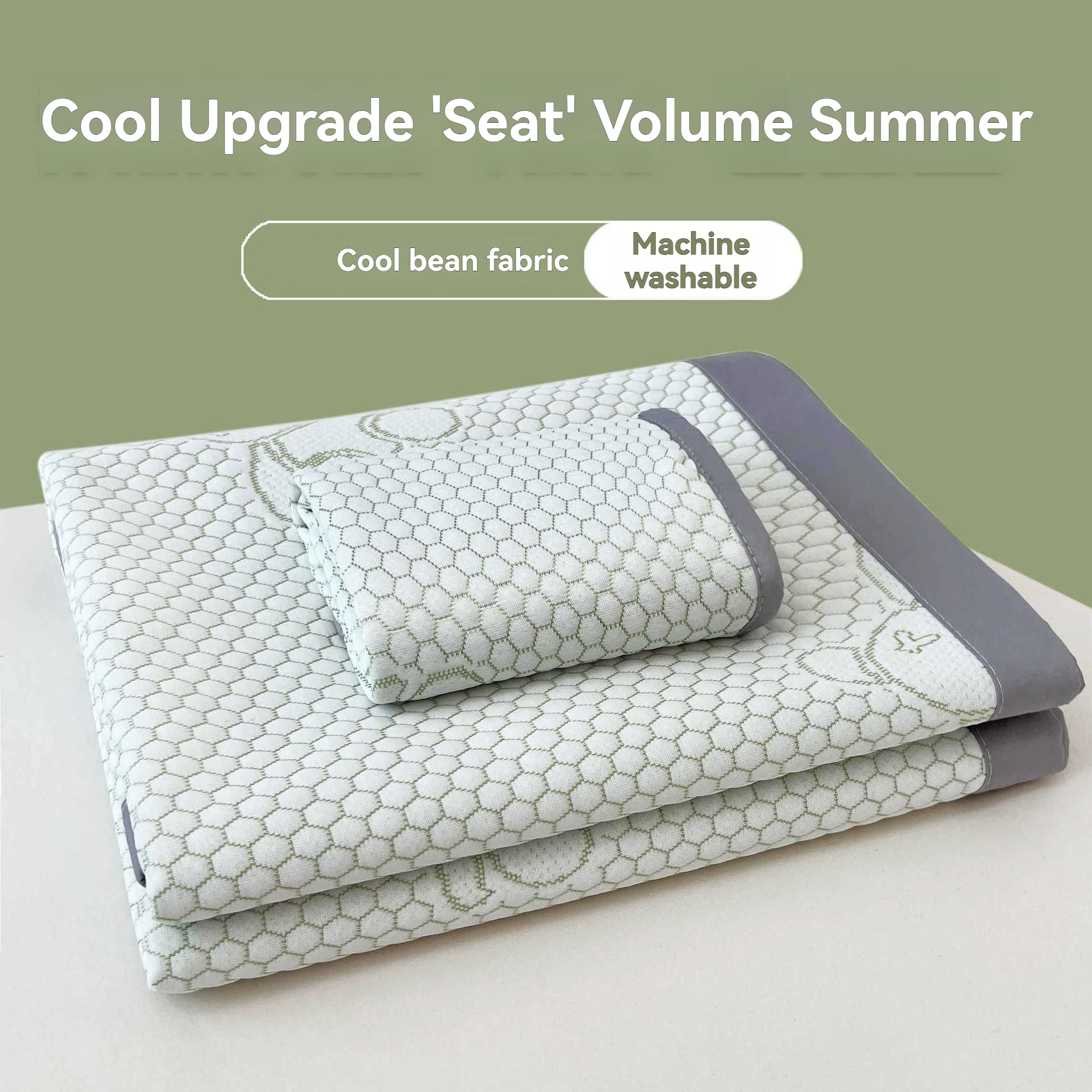 حصيرة تبريد من الحرير الجليدي صديقة للبشرة 2025 نموذج جديد جانب واحد/مزدوج للاستخدام المنزلي فراش تكييف هواء صيفي نوم رائع