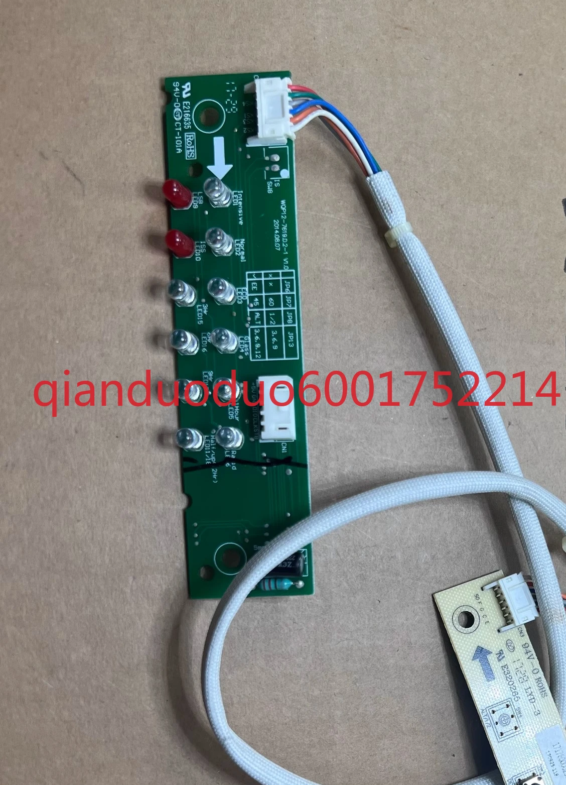 Adecuado para lavavajillas Midea DWZ3-1412 WQP12-W7619 tablero de visualización de D7-M tablero de control de botón
