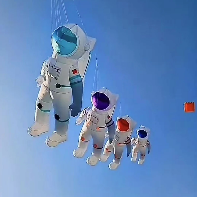 Grands cerfs-volants d'astronaute volants pour adultes, pendentif cerfs-volants arc-en-ciel, chaussettes à vent, pilote, cerf-volant de vol, cerf-volant souple parplan
