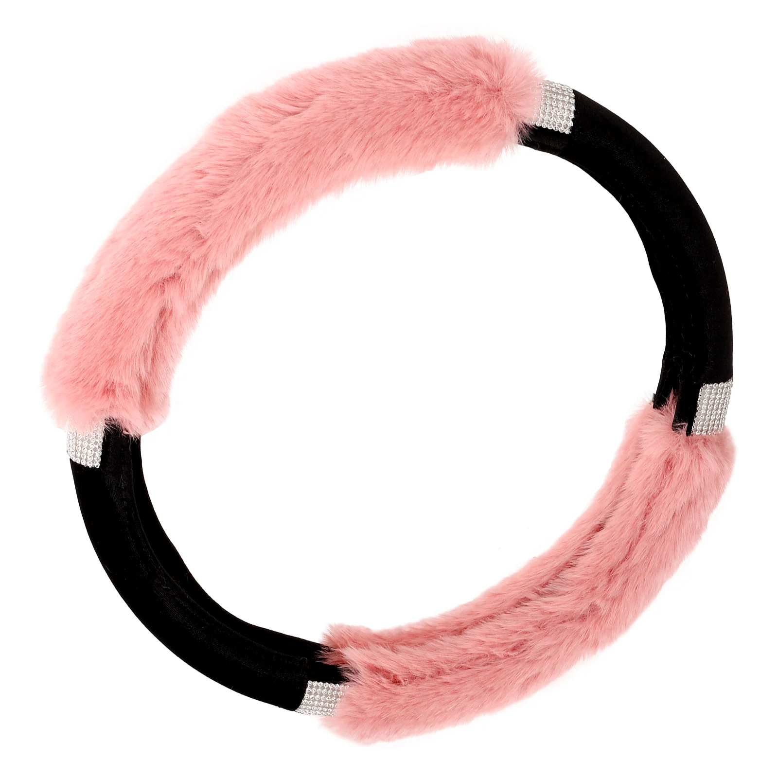 

New Pink Car Steering Wheel Cover Supple Material Warm Season Universal Adult Use Better Grip Fashion Accessory