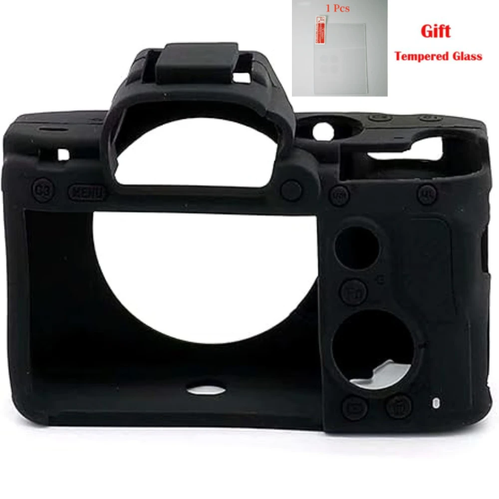 

Silicone Case Accessories camera bag For Sony A7R III Soft Silicone Protective Camera Case, + free tempered film