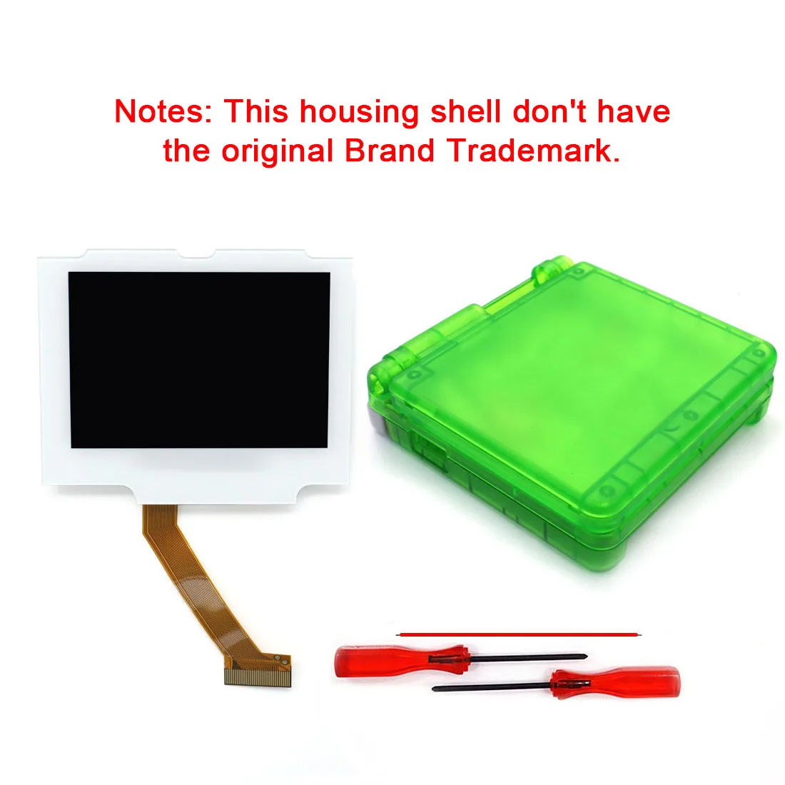 Hispeedido Vorlaminierter IPS V5 LCD-Bildschirm-Kit für GBA SP, hohe Helligkeit, kein Zuschneiden erforderlich, für Gameboy Advance SP